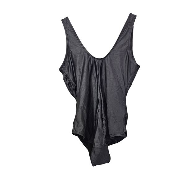 Popilush Tummy Control Ruched One Piece Swimsuit Black Size XXL NWT - Picture 9 of 12